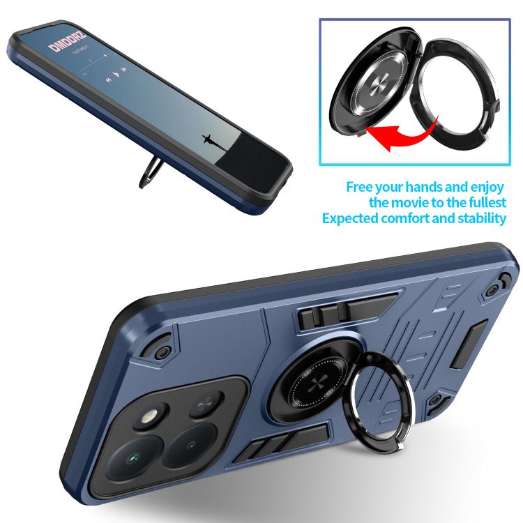 For Redmi 15C 5G / 4G Global 171mm / Poco C85 4G Rotating Holder TPU Hybrid PC Phone Case