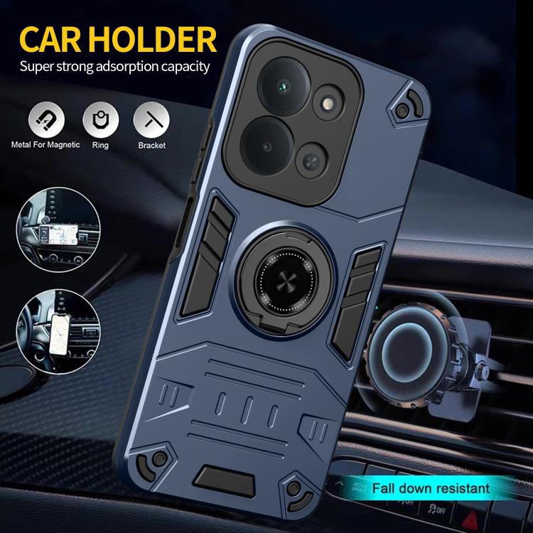 For Redmi 15C 5G / 4G Global 171mm / Poco C85 4G Rotating Holder TPU Hybrid PC Phone Case