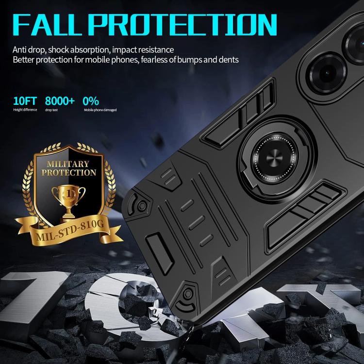 For Redmi A5 4G 171.7mm / Poco C71 Rotating Holder TPU Hybrid PC Phone Case