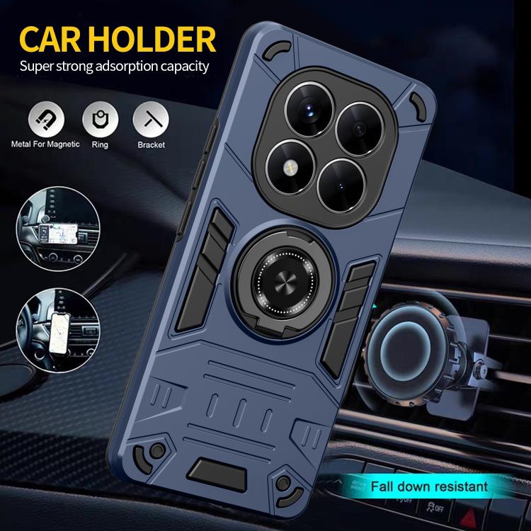For Redmi Note 14 Pro+ 5G Rotating Holder TPU Hybrid PC Phone Case