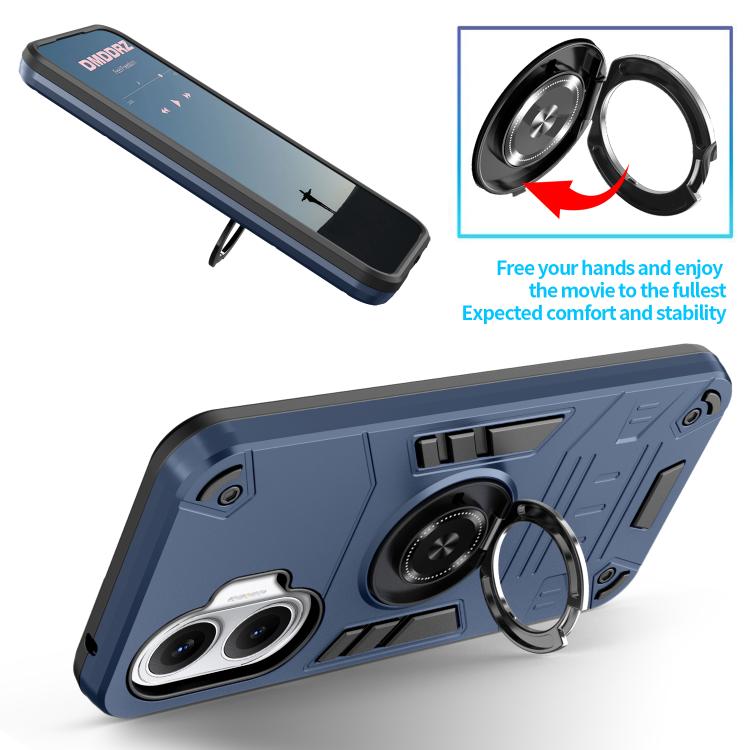 For Redmi Turbo 4 Pro / Poco F7 Rotating Holder TPU Hybrid PC Phone Case