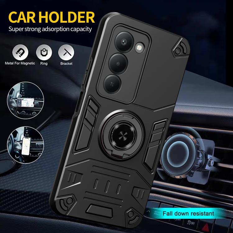 For Redmi 15 5G / 4G EU 171mm Rotating Holder TPU Hybrid PC Phone Case