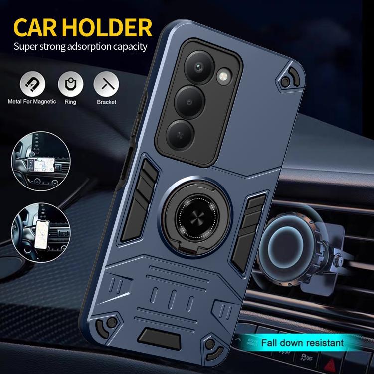 For Redmi 15 5G / 4G EU 171mm Rotating Holder TPU Hybrid PC Phone Case