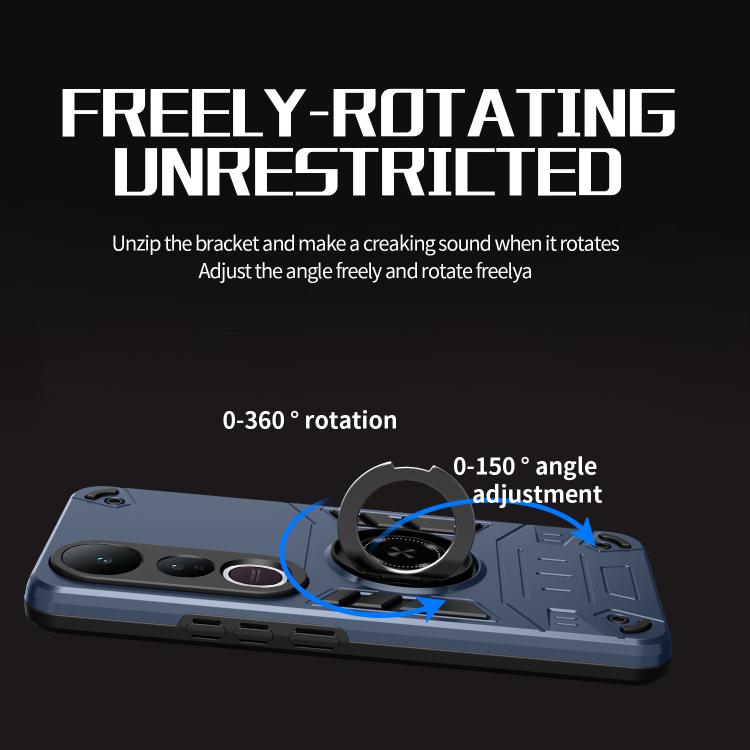 For vivo V50 Lite 5G Rotating Holder TPU Hybrid PC Phone Case