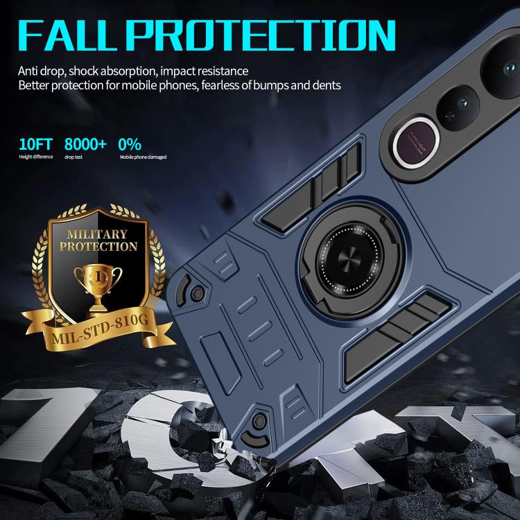 For vivo V50 Lite 5G Rotating Holder TPU Hybrid PC Phone Case