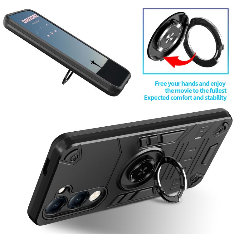 For vivo Y04 4G / Y29s 5G Rotating Holder TPU Hybrid PC Phone Case