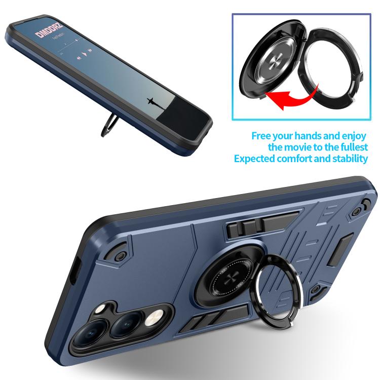 For vivo Y04 4G / Y29s 5G Rotating Holder TPU Hybrid PC Phone Case