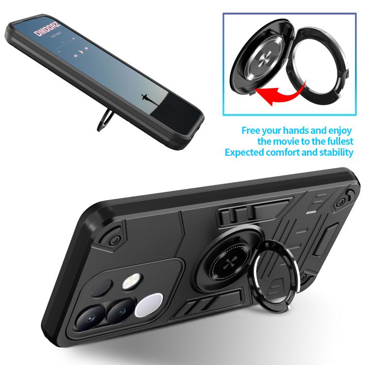 For vivo Y29 4G Rotating Holder TPU Hybrid PC Phone Case