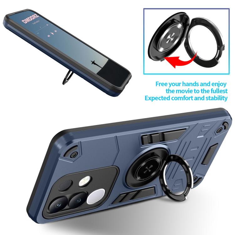 For vivo Y29 4G Rotating Holder TPU Hybrid PC Phone Case
