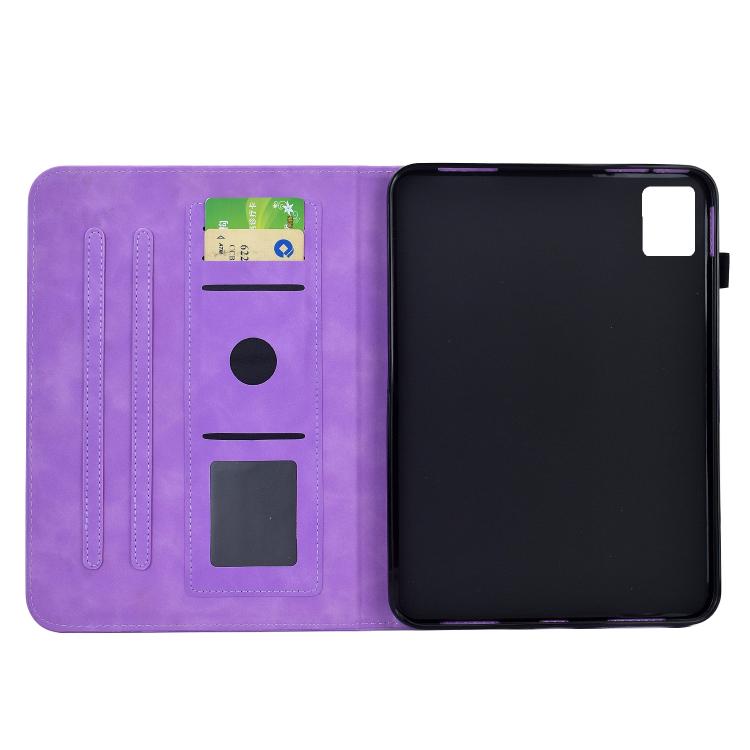 For Lenovo Tab M9 Plum Blossom Embossed Smart Leather Tablet Case