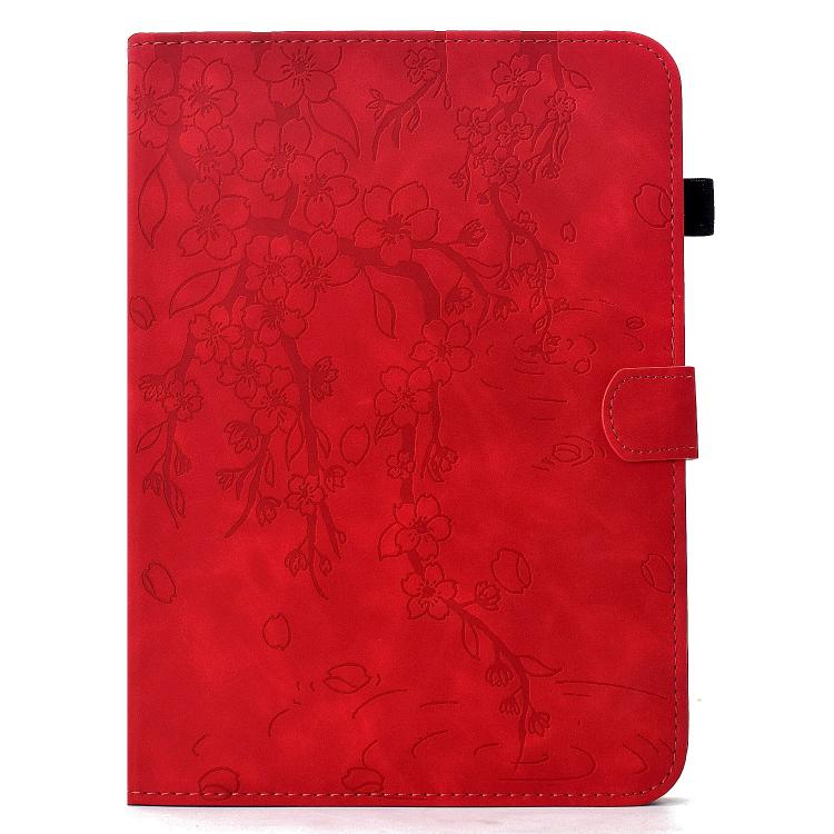 For Lenovo Tab M9 Plum Blossom Embossed Smart Leather Tablet Case