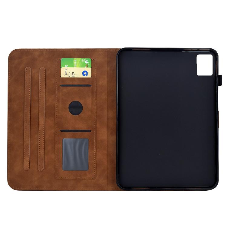 For Lenovo Tab M9 Plum Blossom Embossed Smart Leather Tablet Case