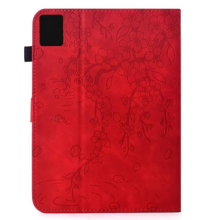 For Lenovo Xiaoxin Pad 11 2025 Plum Blossom Embossed Smart Leather Tablet Case