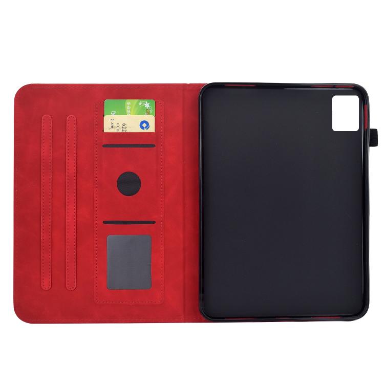 For Lenovo Xiaoxin Pad 11 2025 Plum Blossom Embossed Smart Leather Tablet Case