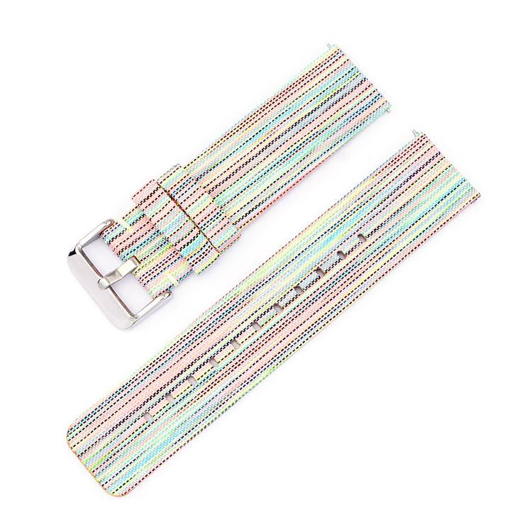 12mm Stainless Steel Pin Buckle Nylon Woven Canvas Watch Band