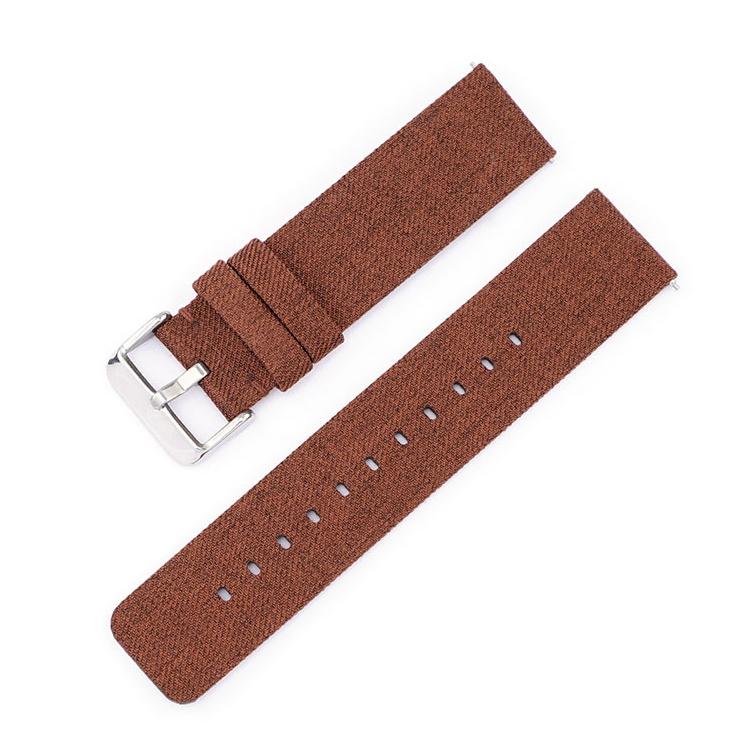 12mm Stainless Steel Pin Buckle Nylon Woven Canvas Watch Band