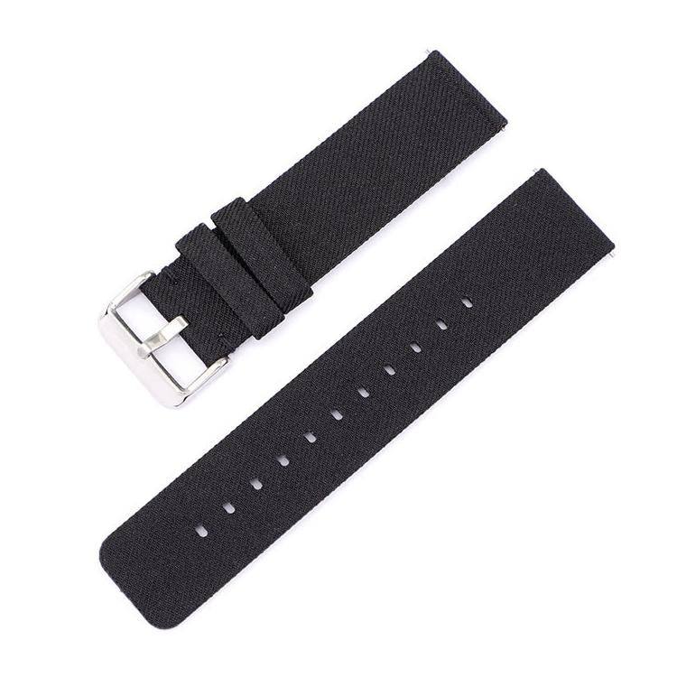 16mm Stainless Steel Pin Buckle Nylon Woven Canvas Watch Band