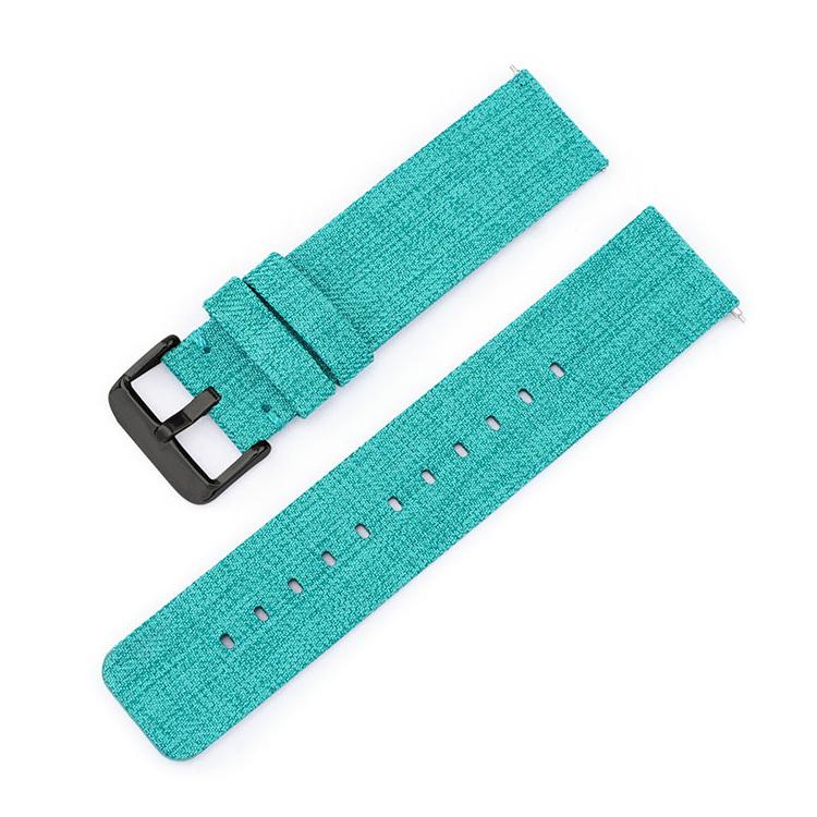 16mm Stainless Steel Pin Buckle Nylon Woven Canvas Watch Band