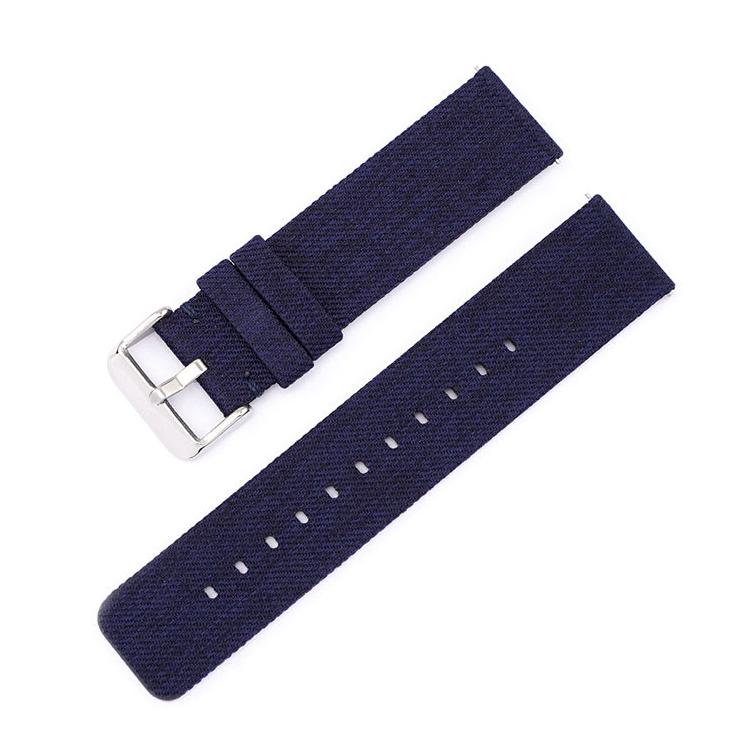18mm Stainless Steel Pin Buckle Nylon Woven Canvas Watch Band