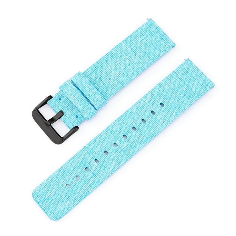 18mm Stainless Steel Pin Buckle Nylon Woven Canvas Watch Band