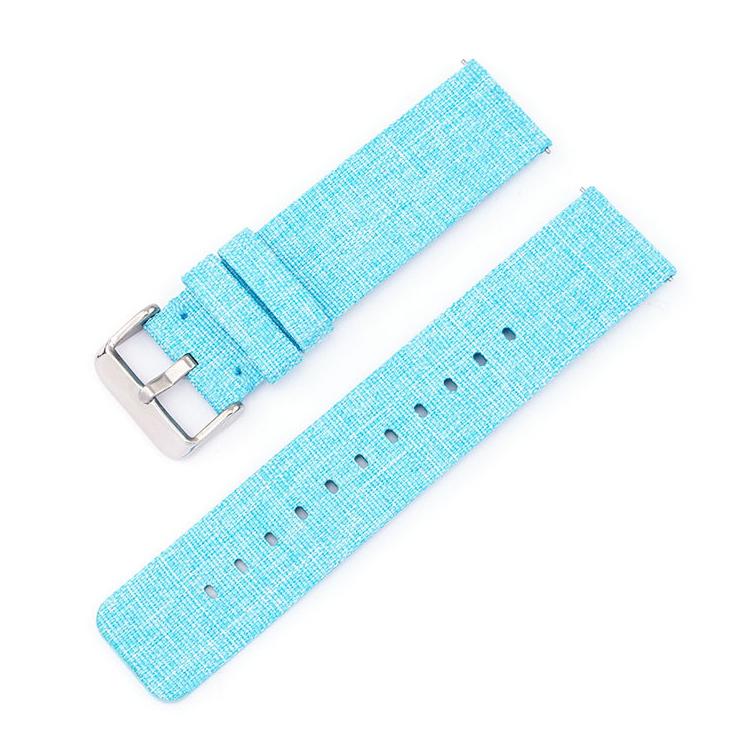20mm Stainless Steel Pin Buckle Nylon Woven Canvas Watch Band