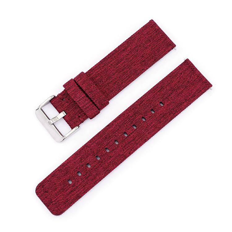 20mm Stainless Steel Pin Buckle Nylon Woven Canvas Watch Band