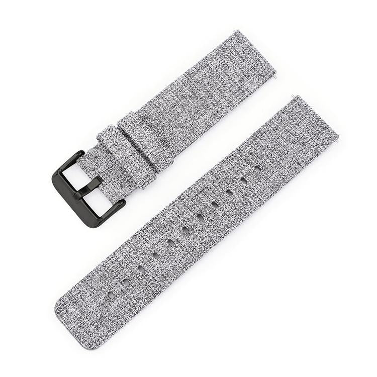 20mm Stainless Steel Pin Buckle Nylon Woven Canvas Watch Band