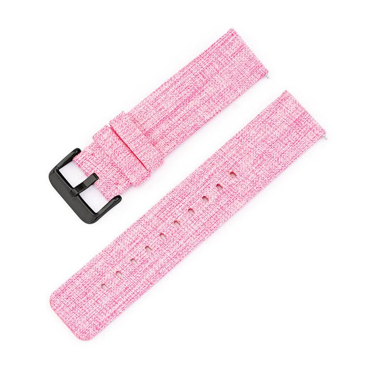 22mm Stainless Steel Pin Buckle Nylon Woven Canvas Watch Band