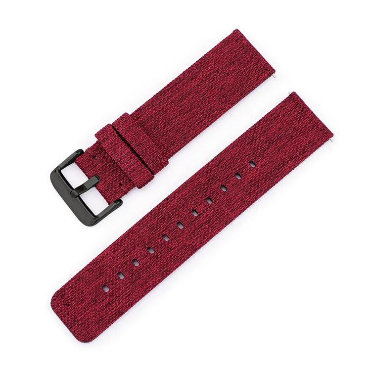 22mm Stainless Steel Pin Buckle Nylon Woven Canvas Watch Band