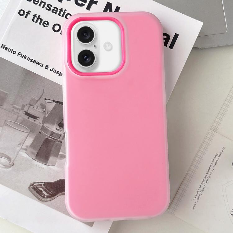 For iPhone 17 Jelly Color Matte Feel PC Hybrid TPU Phone Case