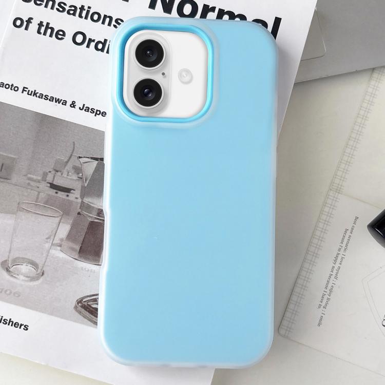 For iPhone 17 Jelly Color Matte Feel PC Hybrid TPU Phone Case