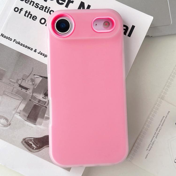 For iPhone Air Jelly Color Matte Feel PC Hybrid TPU Phone Case