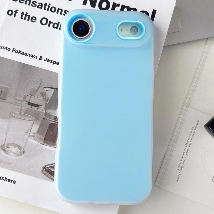 For iPhone Air Jelly Color Matte Feel PC Hybrid TPU Phone Case