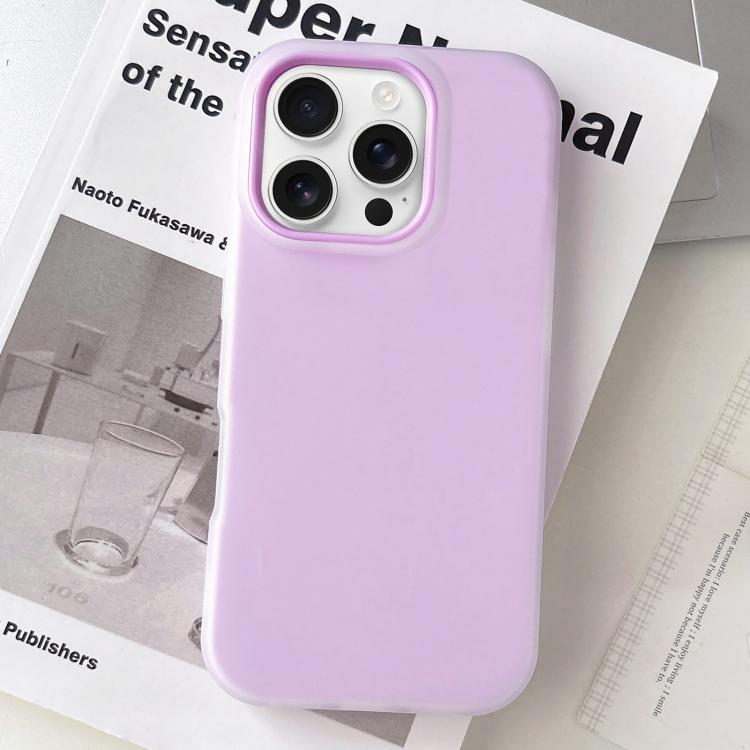 For iPhone 16 Pro Jelly Color Matte Feel PC Hybrid TPU Phone Case