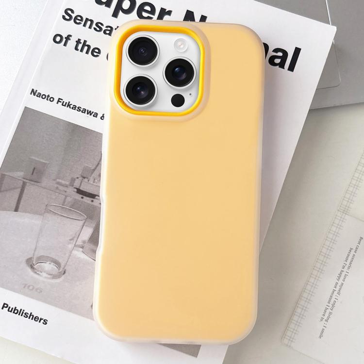 For iPhone 16 Pro Jelly Color Matte Feel PC Hybrid TPU Phone Case