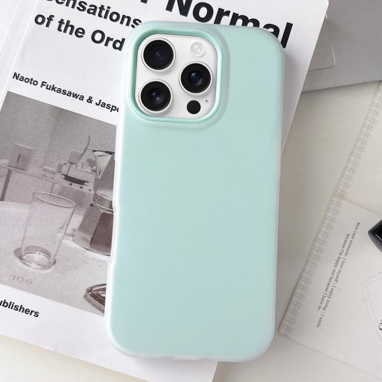 For iPhone 16 Pro Jelly Color Matte Feel PC Hybrid TPU Phone Case