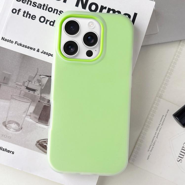 For iPhone 16 Pro Jelly Color Matte Feel PC Hybrid TPU Phone Case