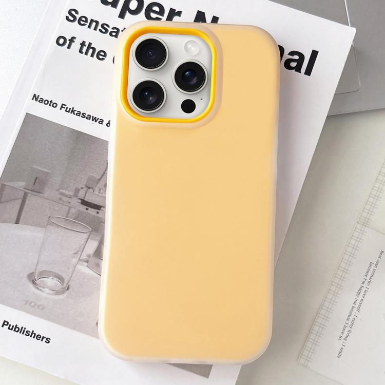 For iPhone 15 Pro Jelly Color Matte Feel PC Hybrid TPU Phone Case
