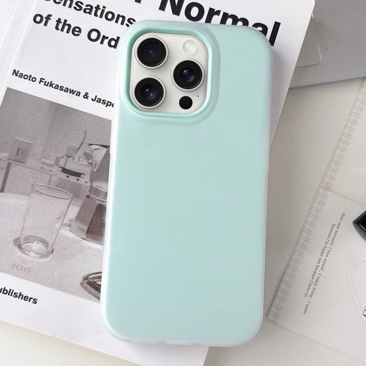 For iPhone 15 Pro Jelly Color Matte Feel PC Hybrid TPU Phone Case