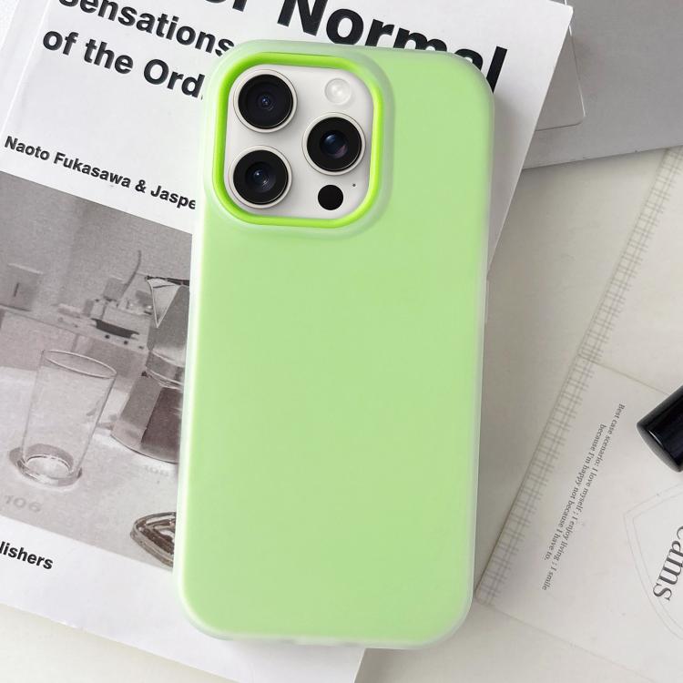 For iPhone 15 Pro Jelly Color Matte Feel PC Hybrid TPU Phone Case