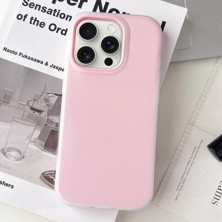 For iPhone 15 Pro Jelly Color Matte Feel PC Hybrid TPU Phone Case