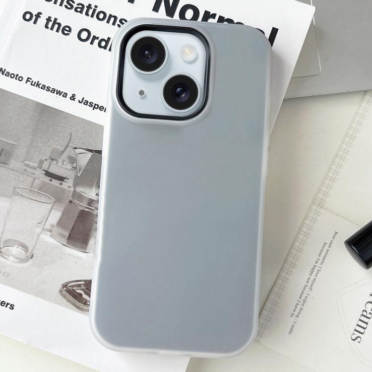 For iPhone 15 Jelly Color Matte Feel PC Hybrid TPU Phone Case