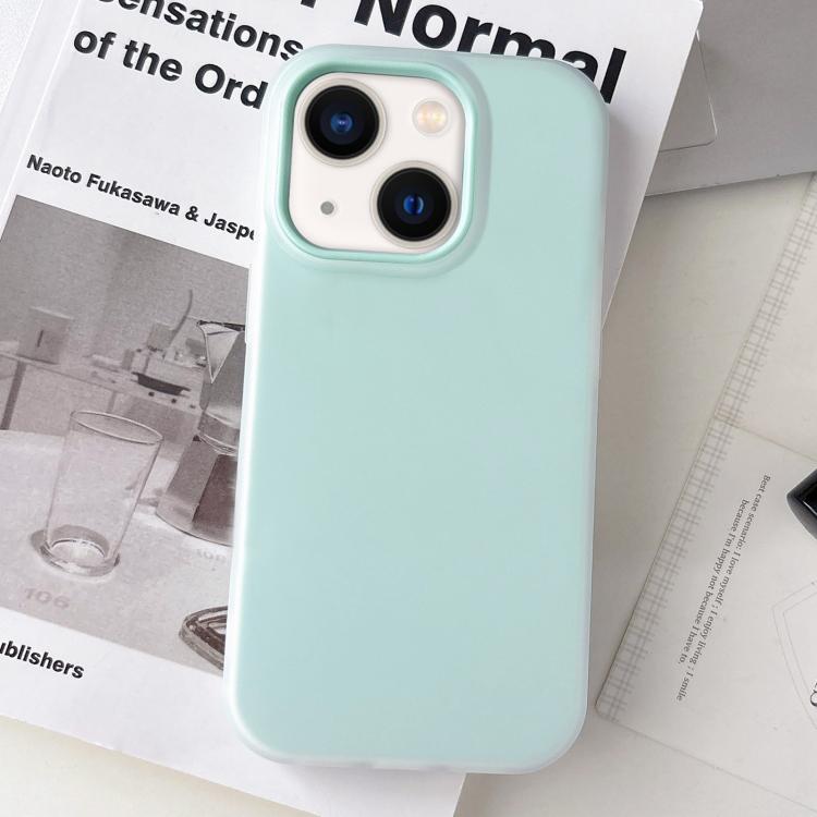 For iPhone 14 Plus Jelly Color Matte Feel PC Hybrid TPU Phone Case