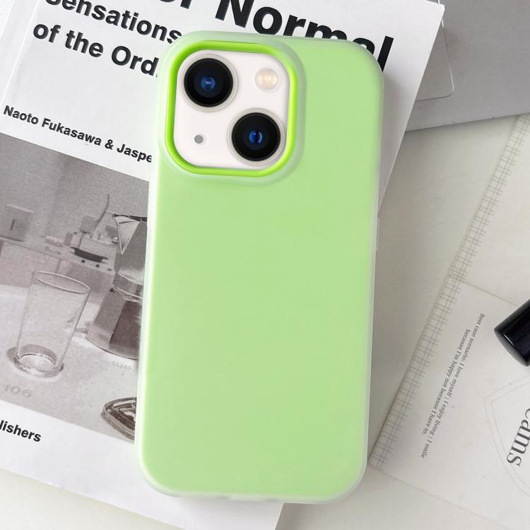 For iPhone 14 Jelly Color Matte Feel PC Hybrid TPU Phone Case