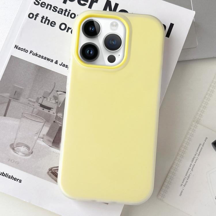 For iPhone 14 Pro Jelly Color Matte Feel PC Hybrid TPU Phone Case