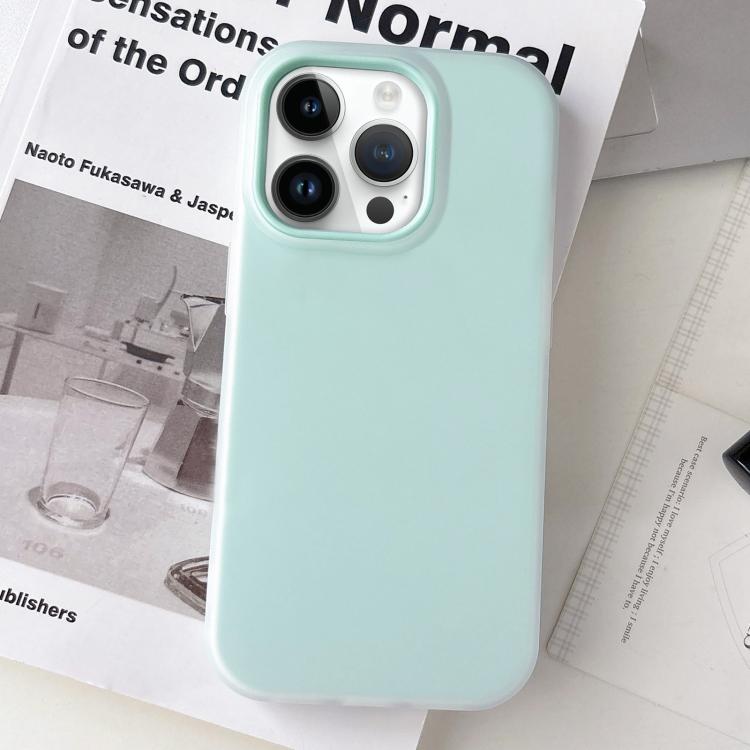 For iPhone 14 Pro Max Jelly Color Matte Feel PC Hybrid TPU Phone Case