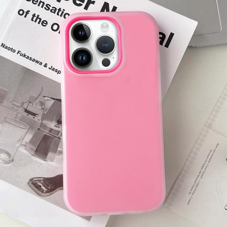 For iPhone 13 Pro Max Jelly Color Matte Feel PC Hybrid TPU Phone Case