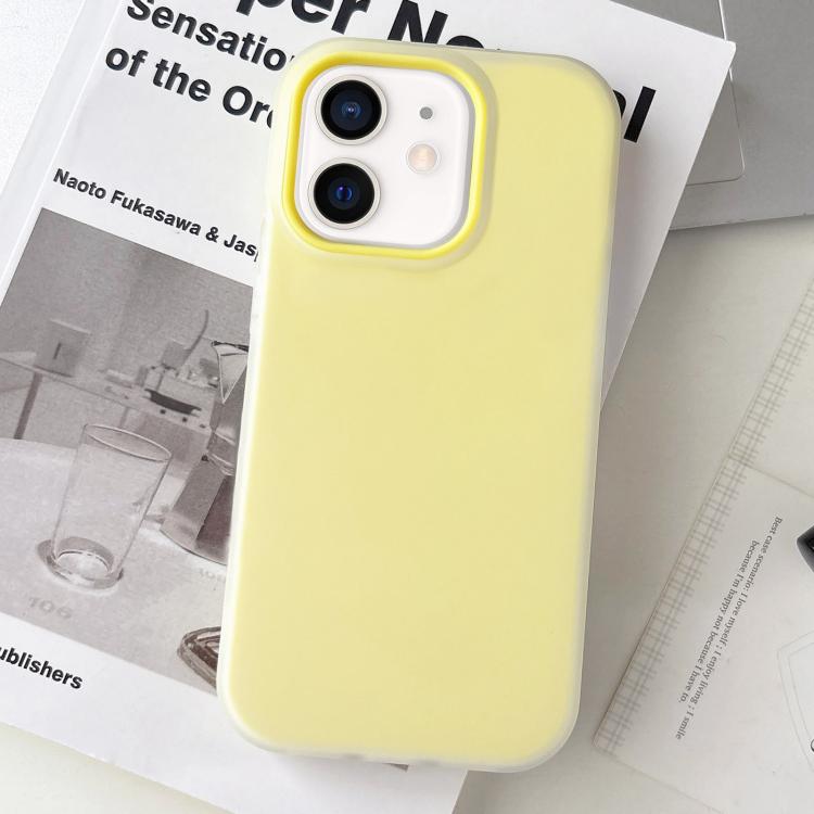 For iPhone 12 Jelly Color Matte Feel PC Hybrid TPU Phone Case