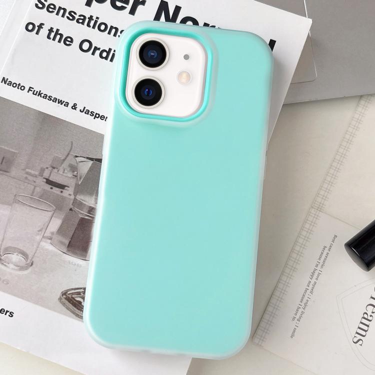 For iPhone 12 Jelly Color Matte Feel PC Hybrid TPU Phone Case