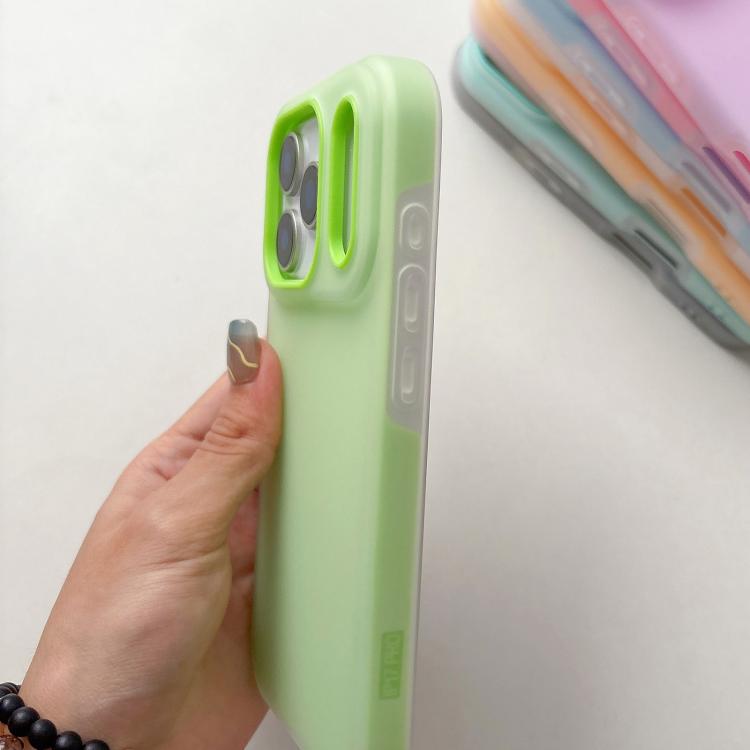 For iPhone 16 Pro Jelly Color Matte Feel PC Hybrid TPU Phone Case